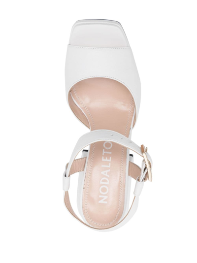 Shop Nodaleto Bulla Ness 90 Leather Sandals In White