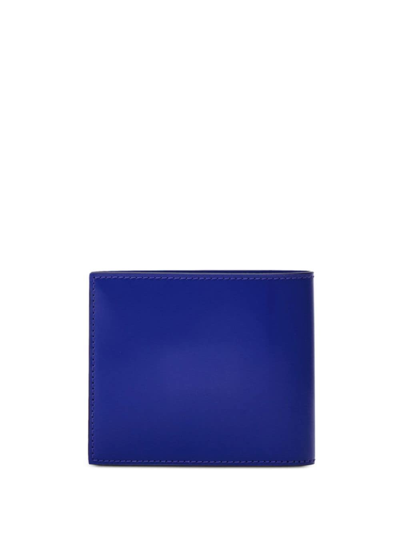 Ferragamo Logo-embossed Leather Wallet In Blue