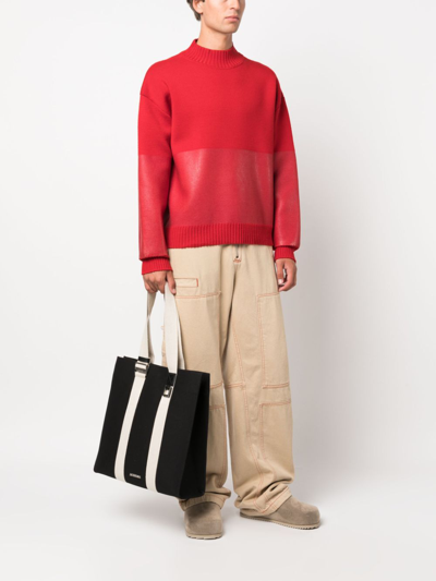 Jacquemus Le Cabas Cuerda Tote Bag In Black