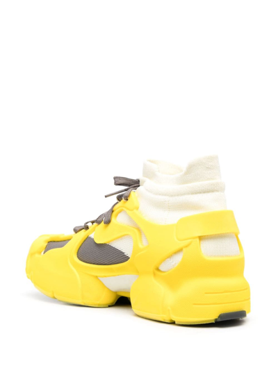 Shop Camperlab Tossu Panelled Chunky Sneakers In Yellow