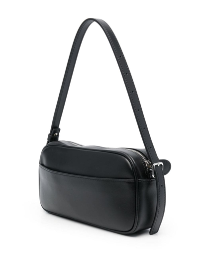 Courrèges Reedition Leather Camera Bag In Black