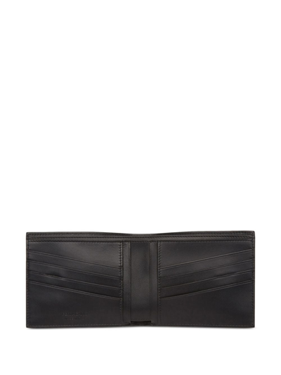 Shop Ferragamo Logo-embossed Bi-fold Wallet In Black