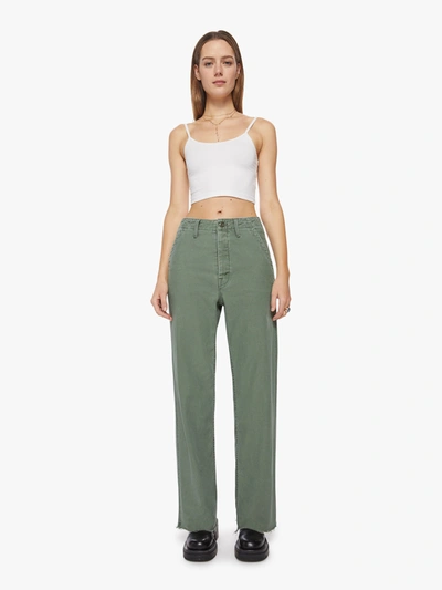 Shop Mother The Major Sneak Fray Roger That Pants (also In 23,25,26,27,28,29,30,32,34) In Green