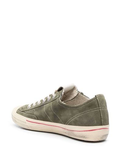 Shop Golden Goose Star-patch Lace-up Sneakers In Green
