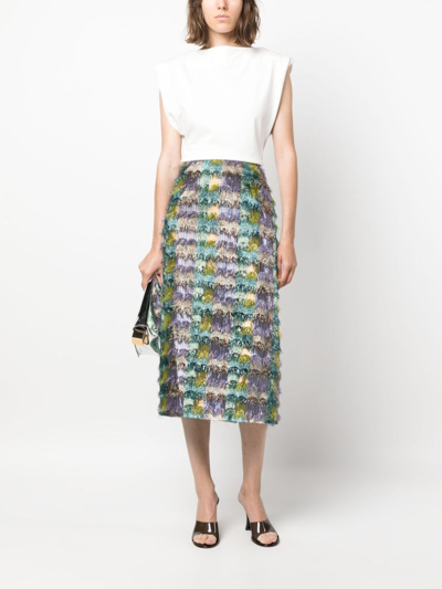 La Doublej Pencil Skirt In Multicolour
