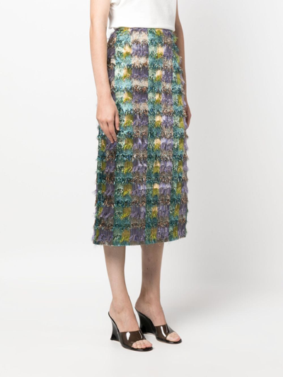 La Doublej Pencil Skirt In Multicolour