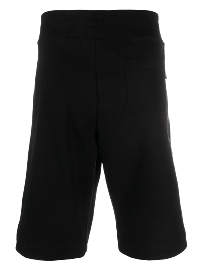 Shop Moschino Leo Teddy-print Bermuda Shorts In Black