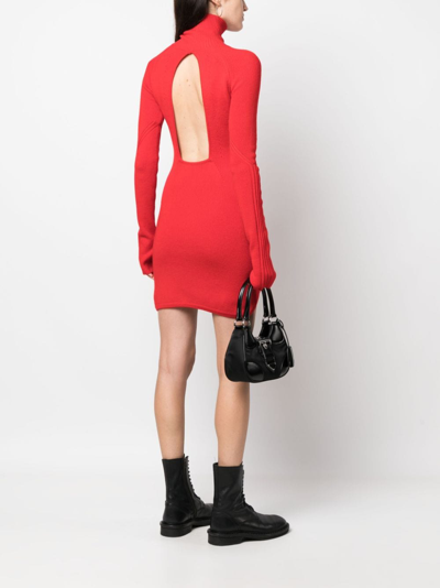 Zadig & Voltaire Zadig&voltaire Womens Japon Viky Pointelle Zv-knit Merino-wool Mini Dress In Red
