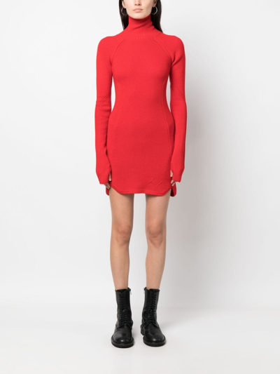 Zadig & Voltaire Zadig&voltaire Womens Japon Viky Pointelle Zv-knit Merino-wool Mini Dress In Red