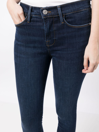 Frame Le High Skinny Crop High-rise Skinny Jeans In Blue