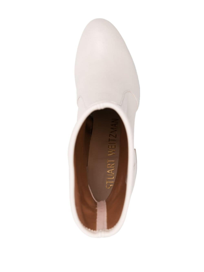 Stuart Weitzman Curveblock 85mm Ankle Boots In Neutrals