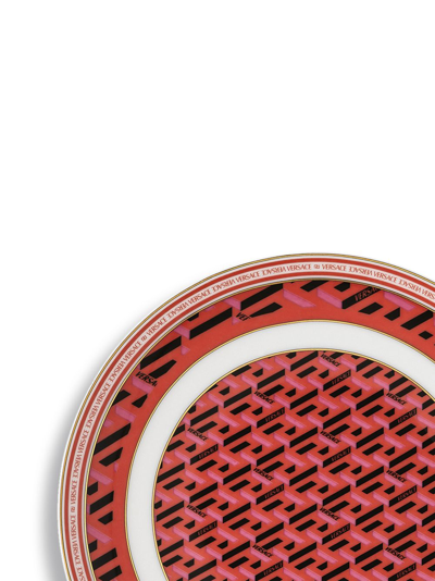 Versace X Rosenthal La Greca Signature Bread Plate (17cm) In Red