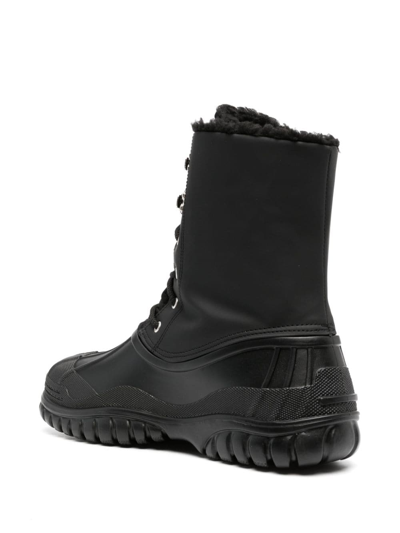 Shop Gcds Monogram-print Snow Boots In Black