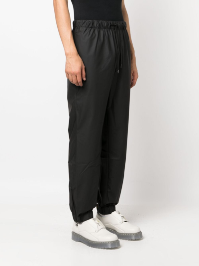 Rains Black Vented Lounge Pants In Black