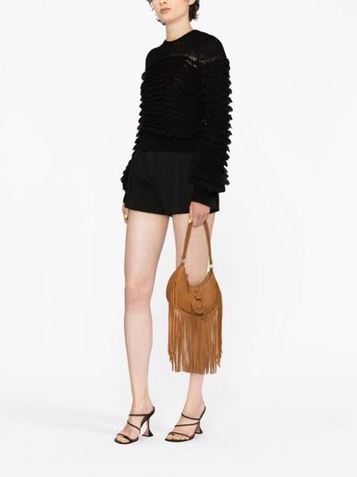 Zimmermann Luminosity Scallop Sweater In Black