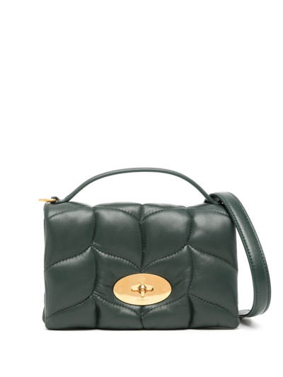 Shop Mulberry Softie Nappa-leather Mini Bag In Green