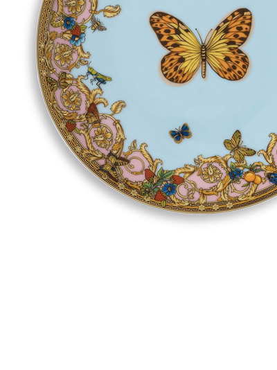 Versace X Rosenthal Jardin De  Bread Plate (17cm) In Blue