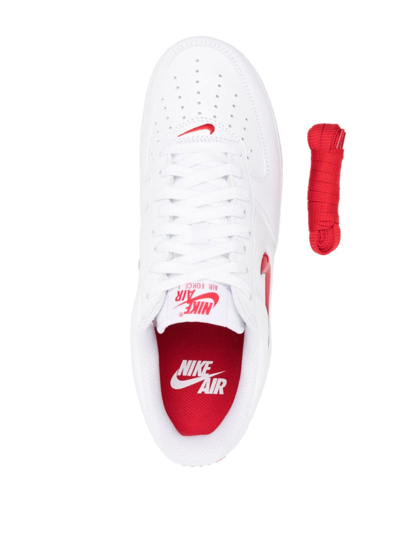 Shop Nike Air Force 1 Retro Leather Sneakers In White