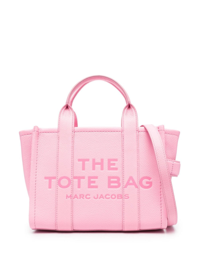 Shop Marc Jacobs Small The Leather Tote Bag In Pink