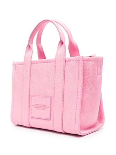 Shop Marc Jacobs Small The Leather Tote Bag In Pink