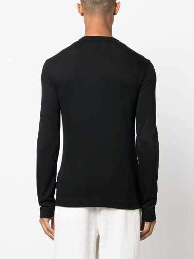 Shop Orlebar Brown Harrison Modal-cashmere T-shirt In Black