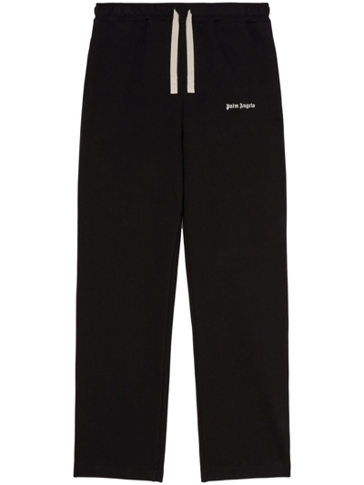 Shop Palm Angels Logo-embroidered Cotton Track Pants - Men's - Cotton In Black