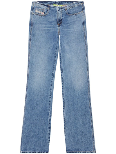 Shop Diesel Bootcut Jeans - Women's - Cotton In Blue