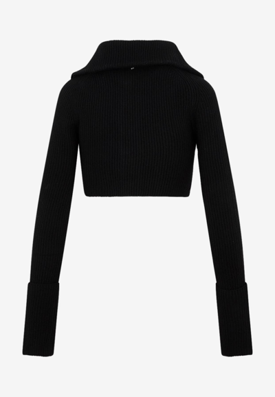 Shop Sportmax Efebo Cardigan In Wool And Cashmere In Black