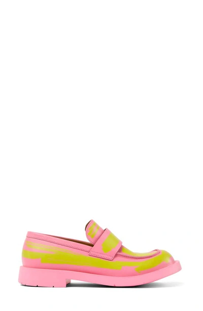 Shop Camperlab Mil 1978 Loafer In Pink/ Yellow