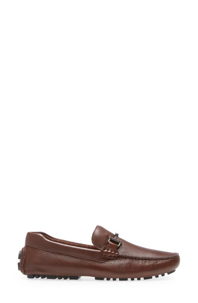 Nordstrom Bryce Bit Driving Shoe In Brown Leather