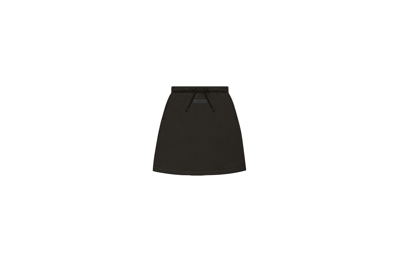 Pre-owned Fear Of God Essentials Kid's Mid Length Skirt Off Black