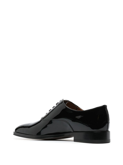 Shop Tod's Patent-leather Oxford Shoes In Black