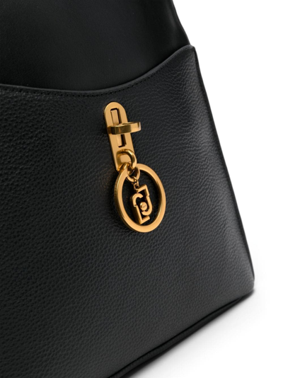 Shop Liu •jo Logo-plaque Double-zip Backpack In Black