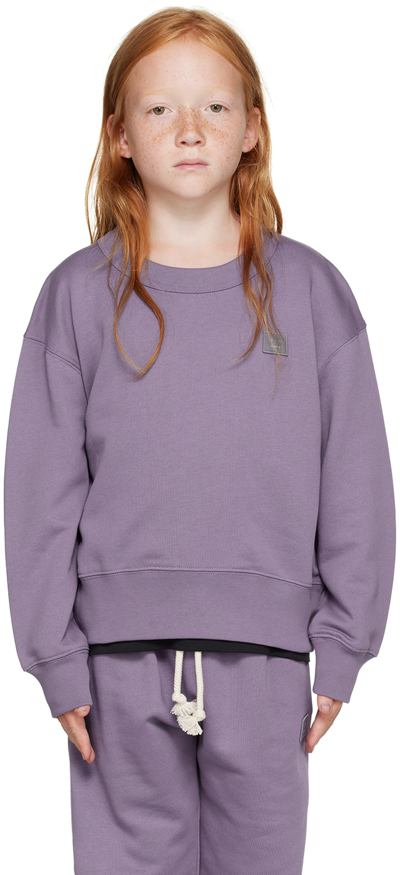 Shop Acne Studios Kids Purple Patch Sweatshirt In Di0021- Faded Purple
