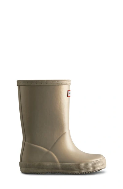Hunter First Classic Nebula Waterproof Rain Boot In Pale Gold