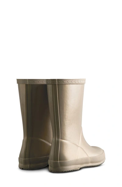 Shop Hunter First Classic Nebula Waterproof Rain Boot In Pale Gold