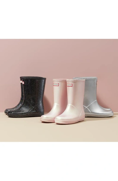 Hunter First Classic Nebula Waterproof Rain Boot In Pale Gold