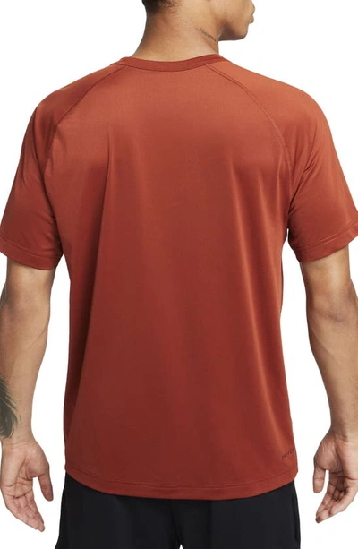 Shop Nike Dri-fit Ready Training T-shirt In Rugged Orange/ Black