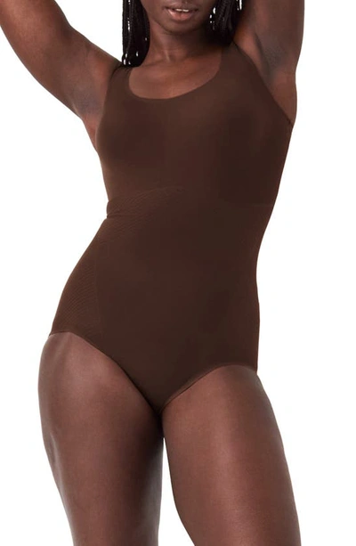 Spanx Thinstincts 2.0 Tank Bodysuit In Chestnut Brown