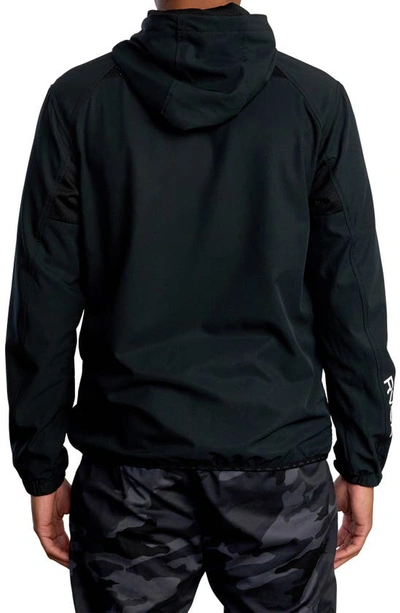 Shop Rvca Yogger Ii Windbreaker Jacket In Black