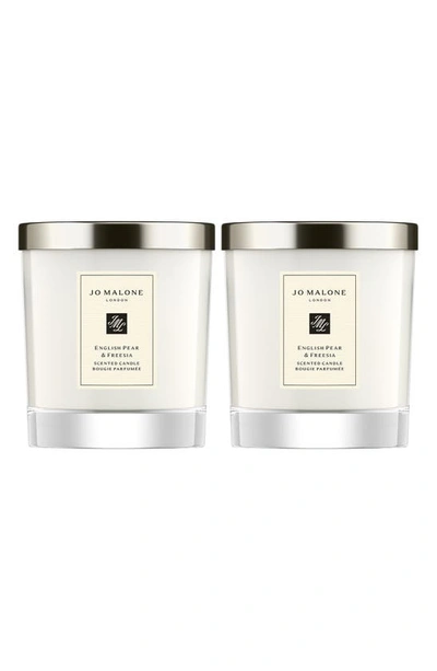 Shop Jo Malone London English Pear & Freesia Scented Home Candle Duo Set
