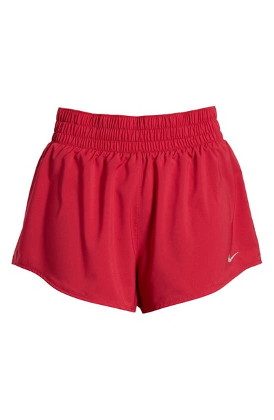 Shop Nike Dri-fit One Shorts In Noble Red/ Reflective Silv