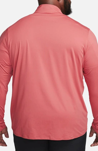 Nike Dri-fit Element Half Zip Running Pullover In Adobe