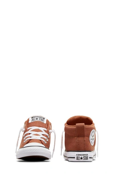 Shop Converse Kids' Chuck Taylor® All Star® Street Mid Sneaker In Tawny Owl/ White/ Black