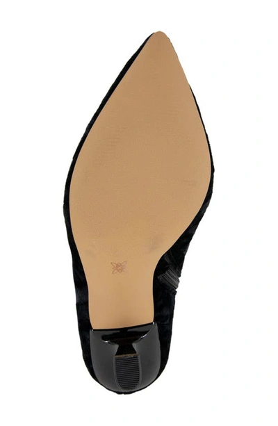 Bcbgeneration Isra Knee High Pointed Toe Boot In Black Velvet