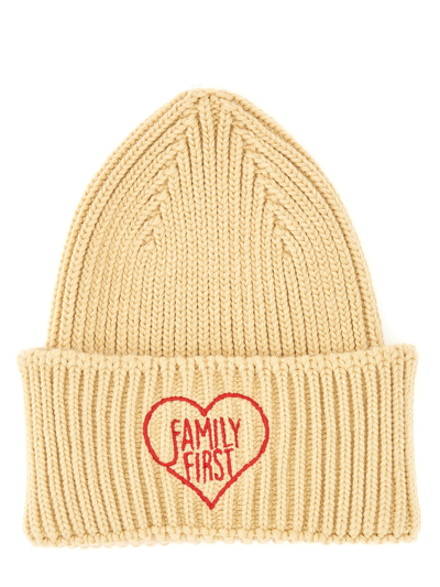 Shop Family First Beanie Hat In Beige