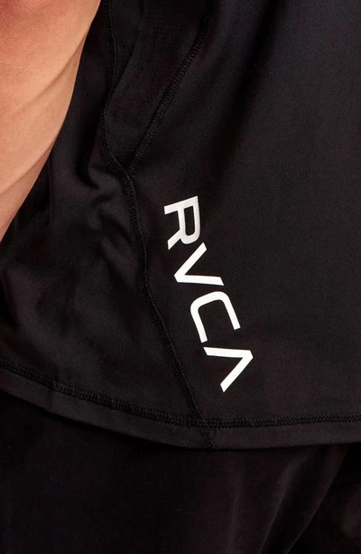 Shop Rvca Sport Vent Performance Polo In Black