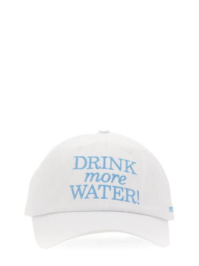 Shop Sporty And Rich New Drink Water Hat In White