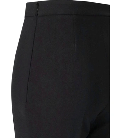 Shop Elisabetta Franchi Black Palazzo Trousers With Logo