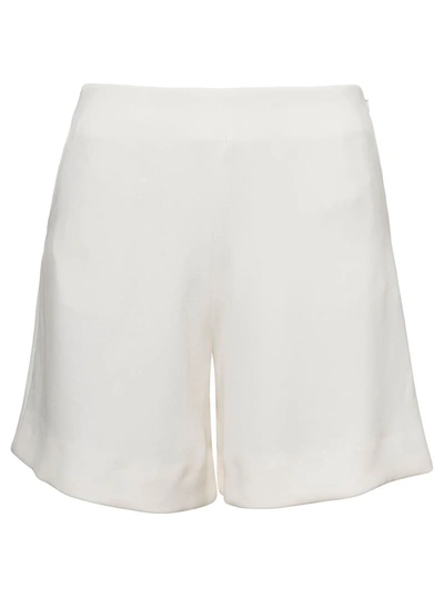 Shop Mvp Wardrobe 'kennet' White Shorts With Invisible Zip Woman